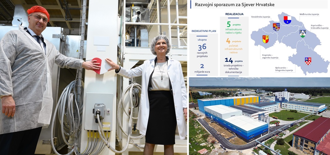 Tvornica tjestenine Podravka, novi ugovori za Program „Zaželi“ & više od 2 milijarde eura investicija kroz Projekt Sjever!