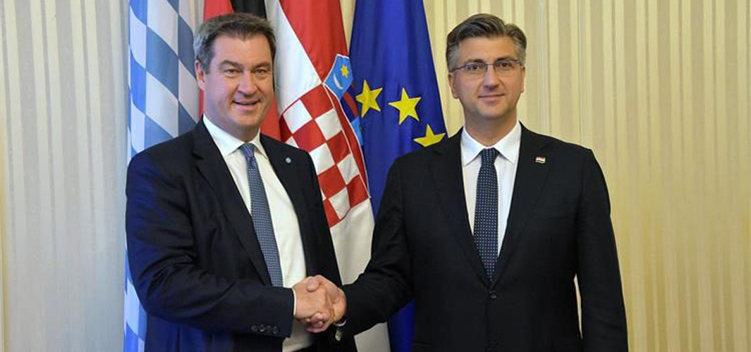 S bavarskim premijerom Markusom Söderom: Povezuje nas puno više od dobrih odnosa - prijateljstvo!