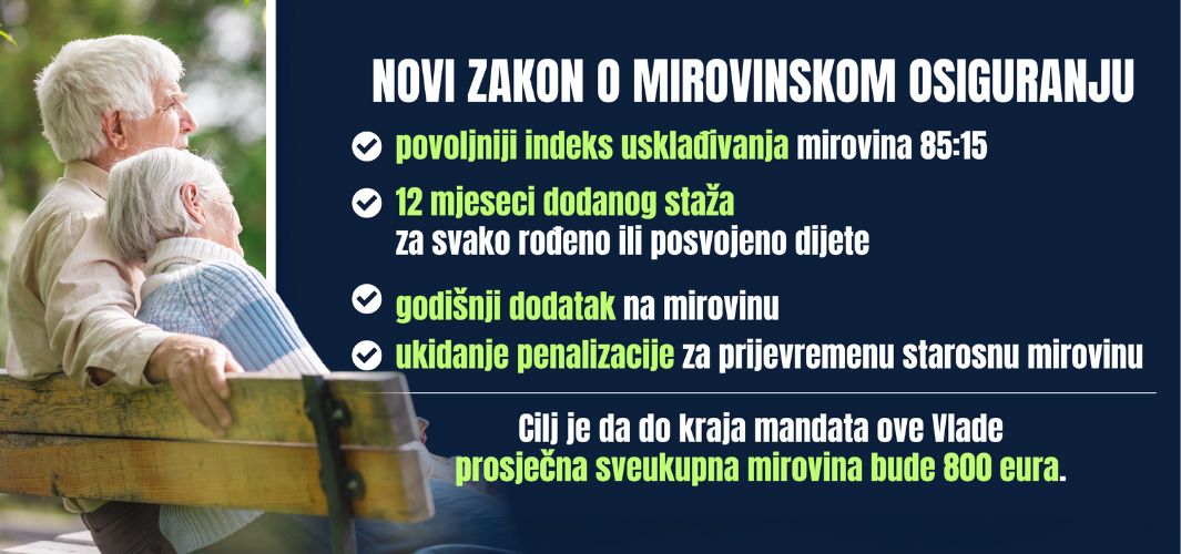 Daljnje povećanje mirovina & nastavak održivosti mirovinskog sustava!