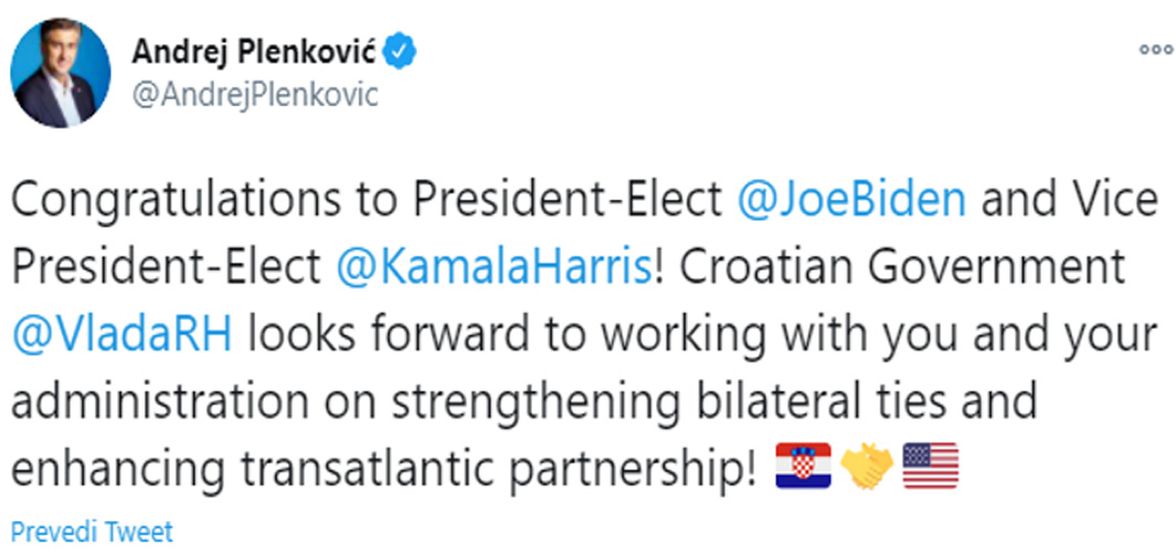 Hrvatska nastavlja graditi savezničke i partnerske odnose sa SAD-om