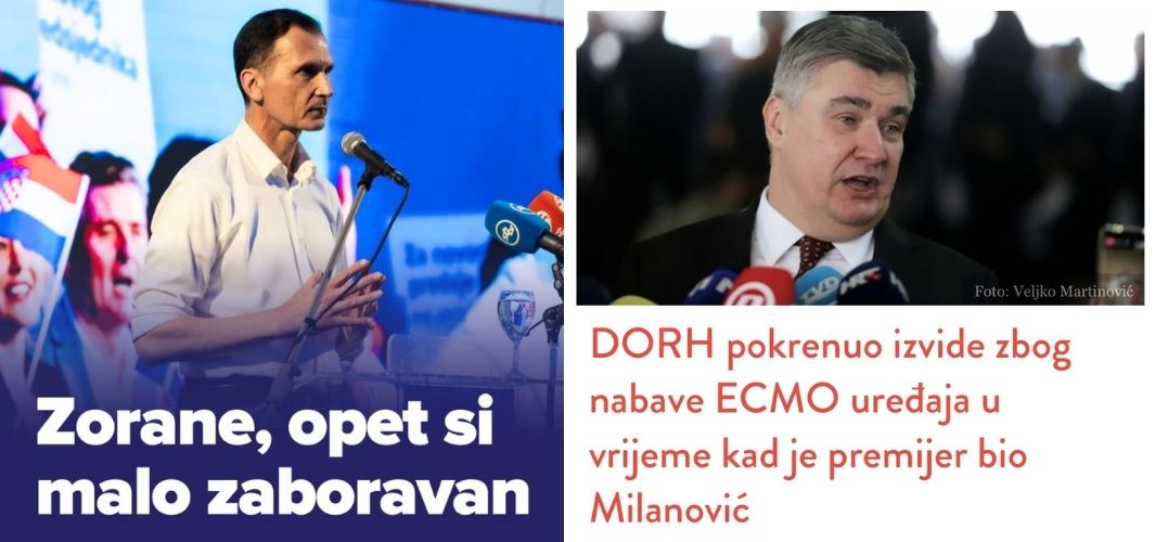 Bježi od debata & ECMO-a. Kao što je na parlamentarnim izborima pobjegao u komfor Pantovčaka. Milanović nije orao, nego - kokoš!