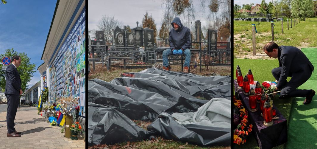 Stajati uz Ukrajinu znači stajati na pravoj strani povijesti! Ratni zločini ne smiju ostati nekažnjeni, a žrtve zaboravljene!
