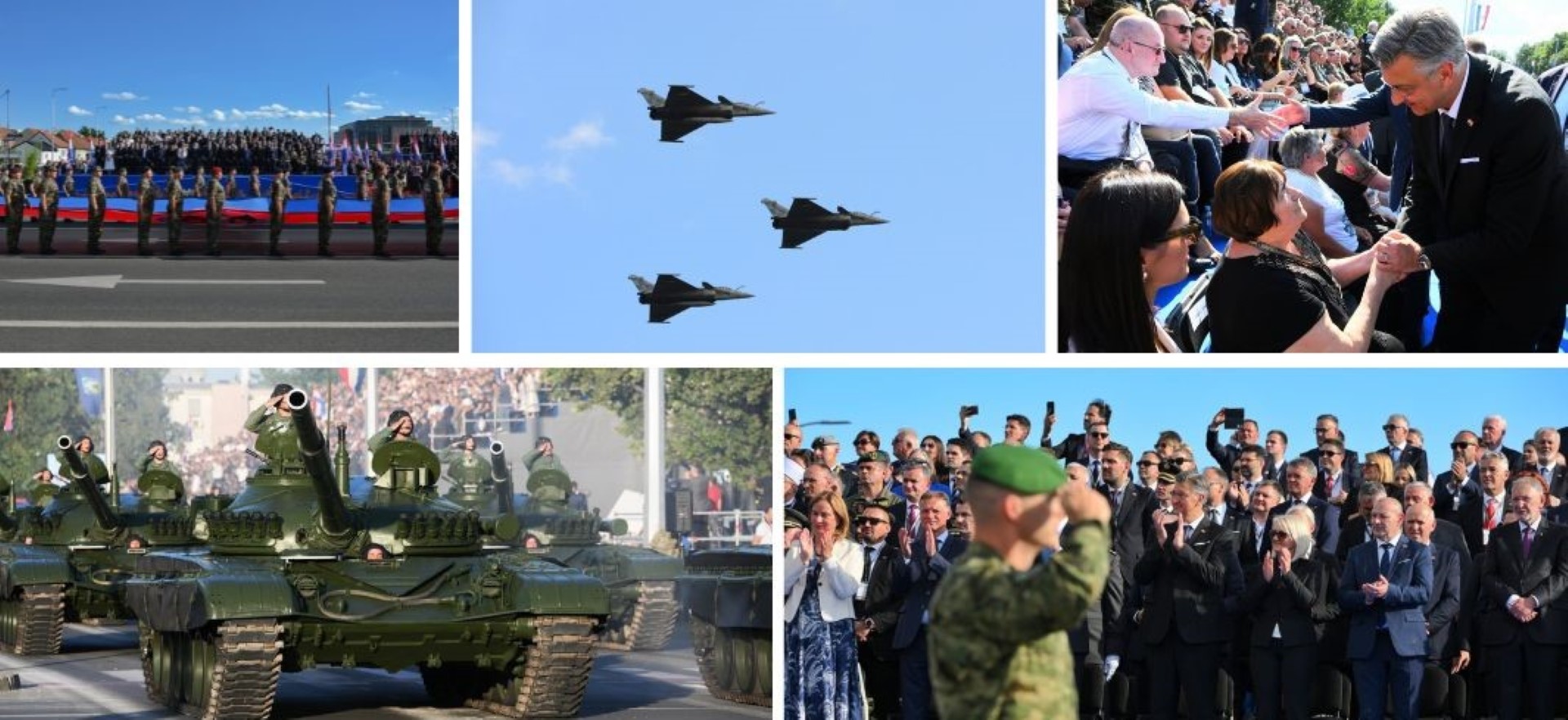 Svečani vojni mimohod svima je pokazao silu i snagu pobjedničke Hrvatske vojske!