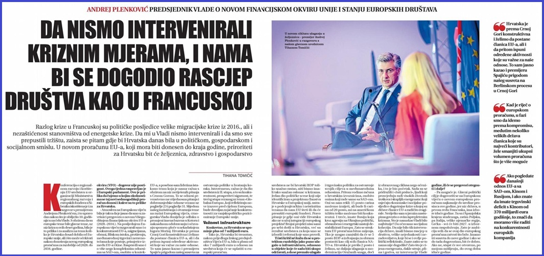 Da u krizama već više od 5 godina ne interveniramo zaštitnim mjerama, imali bismo rascjep društva kao u Francuskoj 