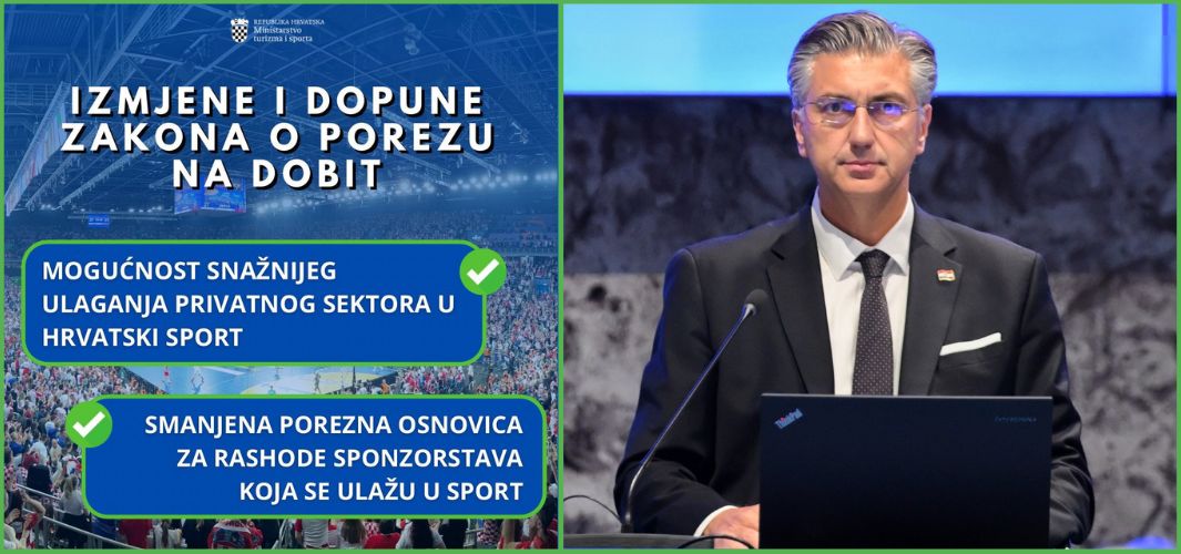 Porezne olakšice za sponzore sportskih klubova - dodatna injekcija hrvatskom sportu!